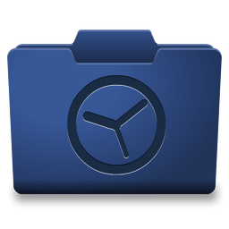 Blue History Icon 256x256 png